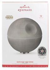 NEW! 2016 Hallmark StTAR WARS Death Star Tree Topper Remote Lights Music
