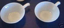 FIRE KING White Chili Bowl w/ Handle
