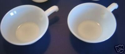 FIRE KING White Chili Bowl w/ Handle