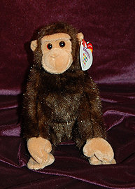 Ty Knotts Berry Farm Exclusive WEAVER Beanie Baby Monkey Knott's