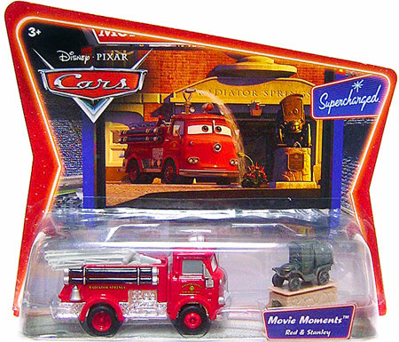 Set of 2~ Disney Die Cast STANLEY & RED Fire Engine Diecast~Movie Moments
