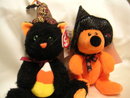 Ty FRIGHTFUL & HAUNTS Halloween Beanie Babies~BORDERS EXCLUSIVE