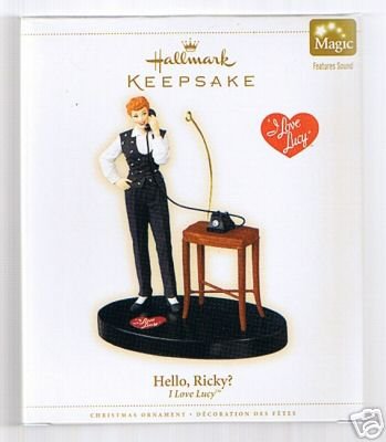 I Love Lucy~HELLO,RICKY Hallmark Christmas Talking Ornament 2006 NEW