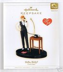 I Love Lucy~HELLO,RICKY Hallmark Christmas Talking Ornament 2006 NEW