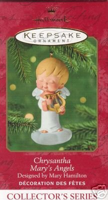 CHRYSANTHA~Mary's Angels #14 Hallmark Ornament Angel Series