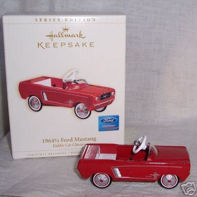 Original Hallmark 1964 1/2 Ford MUSTANG Kiddie Car Classics 2006 Christmas Ornament