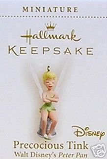 PRECOCIOUS TINK~Mini Tinker Bell~Disney~Peter Pan~2006 Hallmark Ornament