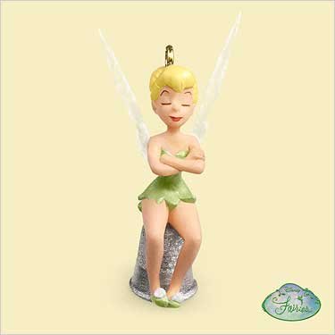 PRECOCIOUS TINK~Mini Tinker Bell~Disney~Peter Pan~2006 Hallmark Ornament
