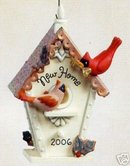 NEW HOME Hallmark 2006 CARDINAL BIRDHOUSE Ornament