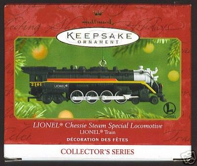 LIONEL Locomotive CHESSIE Steam Special Hallmark Train Ornament 2001
