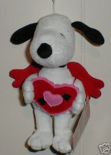 VALENTINE SNOOPY New Plush Dog~Peanuts~Hallmark