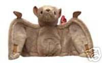 Ty Batty BUDDY Halloween Bat~Plush~Velcro Wings