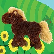 WEBKINZ~Brown HORSE~Pony~RETIRED Large Size Plush~Sealed Tag w/ Code