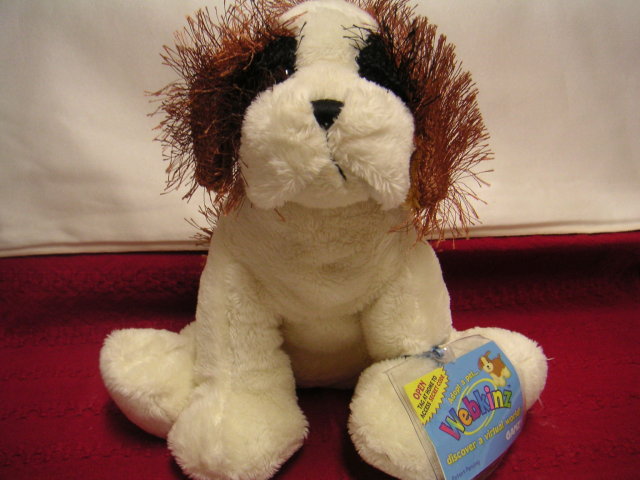 WEBKINZ ST. BERNARD~Retired LARGE Dog~Sealed Tags~Secret Code