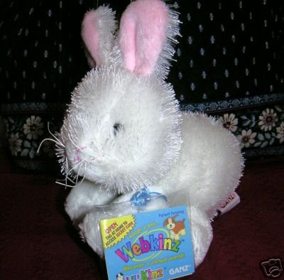 WEBKINZ RABBIT~LIL' KINZ Easter Bunny~Interactive Pet~Sealed Tags~Secret Code~New!