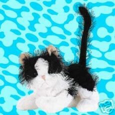 WEBKINZ BLACK & WHITE CAT~LARGE Interactive Pet Kitten~Sealed Tag~Secret Code~New