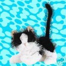WEBKINZ BLACK & WHITE CAT~LARGE Interactive Pet Kitten~Sealed Tag~Secret Code~New