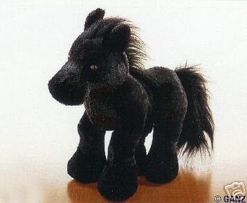 WEBKINZ~BLACK STALLION Horse~Sealed Tag~Secret Code~RARE ORIGINAL VERSION