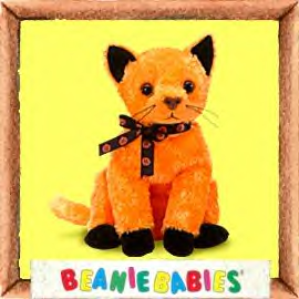 SCARED-e Ty Beanie Baby Halloween Cat