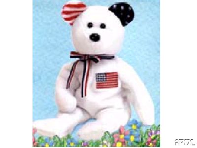 White America Beanie Baby w/ Reversed Ears-Retired