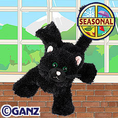 Webkinz BLACK CAT for HALLOWEEN~Sealed UnusedTag~Soft Plush