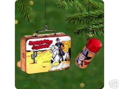 HOPALONG CASSIDY Lunch Box & Thermos Hallmark 2000 Lunchbox Ornaments