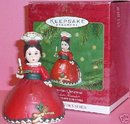 Madame Alexander~VICTORIAN CHRISTMAS Doll~2001 Hallmark Ornament 6th in Series