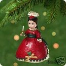 Madame Alexander~VICTORIAN CHRISTMAS Doll~2001 Hallmark Ornament 6th in Series