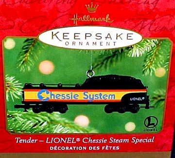 2001 TENDER- LIONEL CHESSIE STEAM SPECIAL~Hallmark TRAIN Ornament