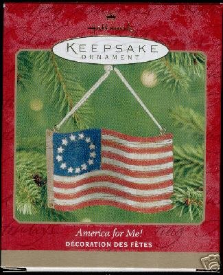 Hallmark 2001 America For Me!~ Patriotic Flag ornament