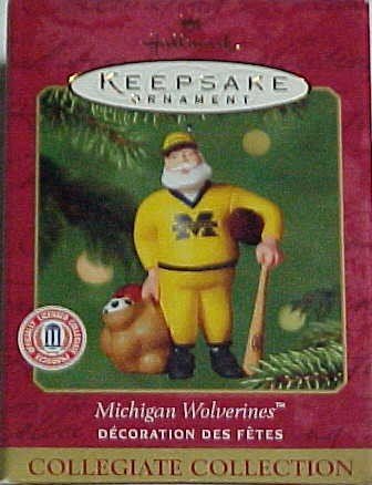 University of MICHIGAN WOLVERINES~Hallmark 2001 Ornament