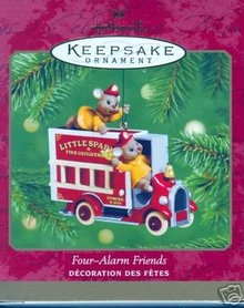 Four-Alarm Friends- Firefighter Mouse~Hallmark 2001 Ornament
