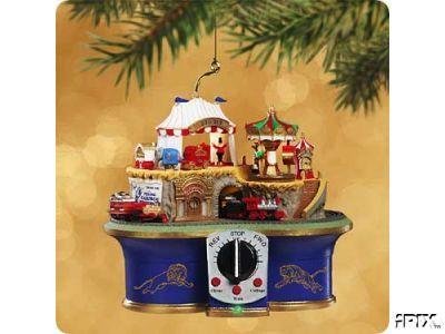 CIRCUS Mountain RAILROAD Magic Hallmark Ornament 2002~Music~Movement