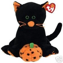 Ty Halloween SUPERSTITION Beanie Baby BLACK CAT