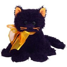 Ty Halloween MOONLIGHT Beanie Baby BLACK CAT