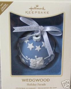 WEDGWOOD Porcelain Christmas Ornament Hallmark 2007 Limited Edit