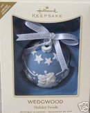 WEDGWOOD Porcelain Christmas Ornament Hallmark 2007 Limited Edit