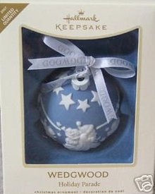 WEDGWOOD Porcelain Christmas Ornament Hallmark 2007 Limited Edition