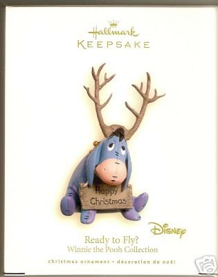 Hallmark 2007~EEYORE Ornament~READY TO FLY? Winnie the Pooh~Disney
