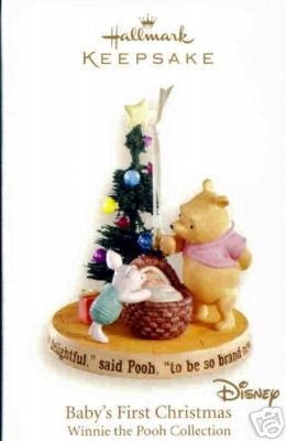 2007 Hallmark~Winnie the Pooh~BABY'S FIRST CHRISTMAS Ornament