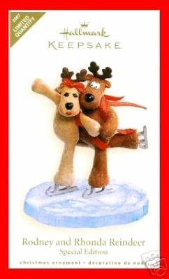Hallmark 2007 RODNEY and RHONDA REINDEER Special Limited Ornament