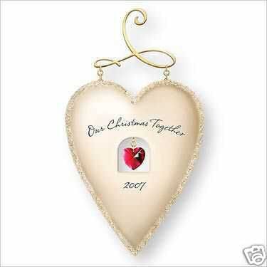 Hallmark *Our Christmas Together* Heart Ornament 2007