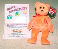 Ty M.C. Beanie Baby Anniversary 3rd Edition w/ Card 2004 Mastercard