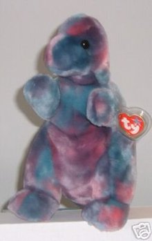 Ty REX T-Rex Dinosaur~ Ty-Dyed Beanie Buddy Plush Tyrannosaurus -Mint!
