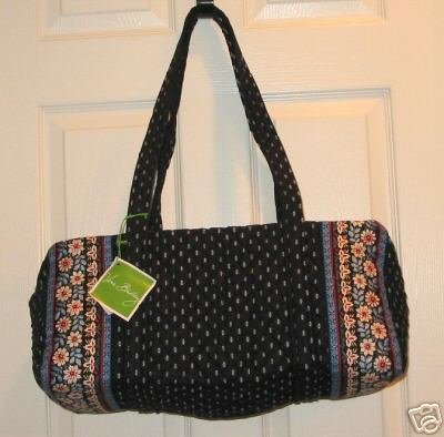 NEW! Vera Bradley SMALL DUFFEL BAG~Retired Alpine Black
