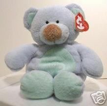 Ty BLUEBEARY Pluffies~Blue Bear Cub~ Baby Ty~Pluffie
