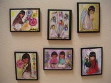 6 DeGrazia Ceramic MAGNETS~Southwest~Indians