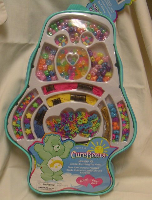 Care Bears JEWELRY KIT~Over 600 Pieces+ Backpack