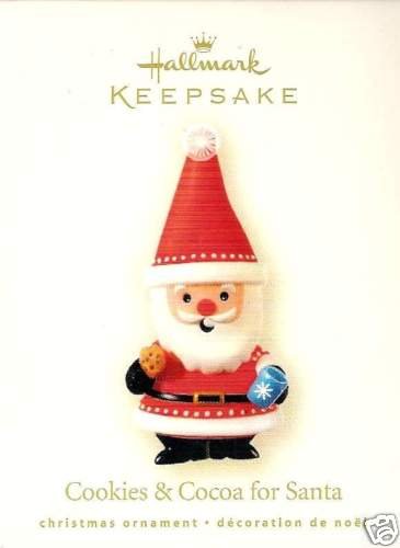 2008 Hallmark Cookies & Cocoa for Santa~Christmas Ornament