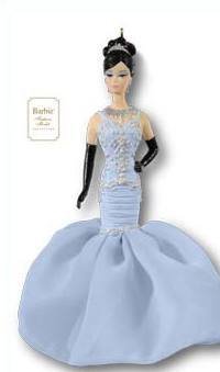 Hallmark 2008 PORCELAIN SOIREE BARBIE Fashion Model~Club Ed Ornament